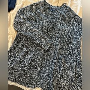 Women's Black and White Cardigan